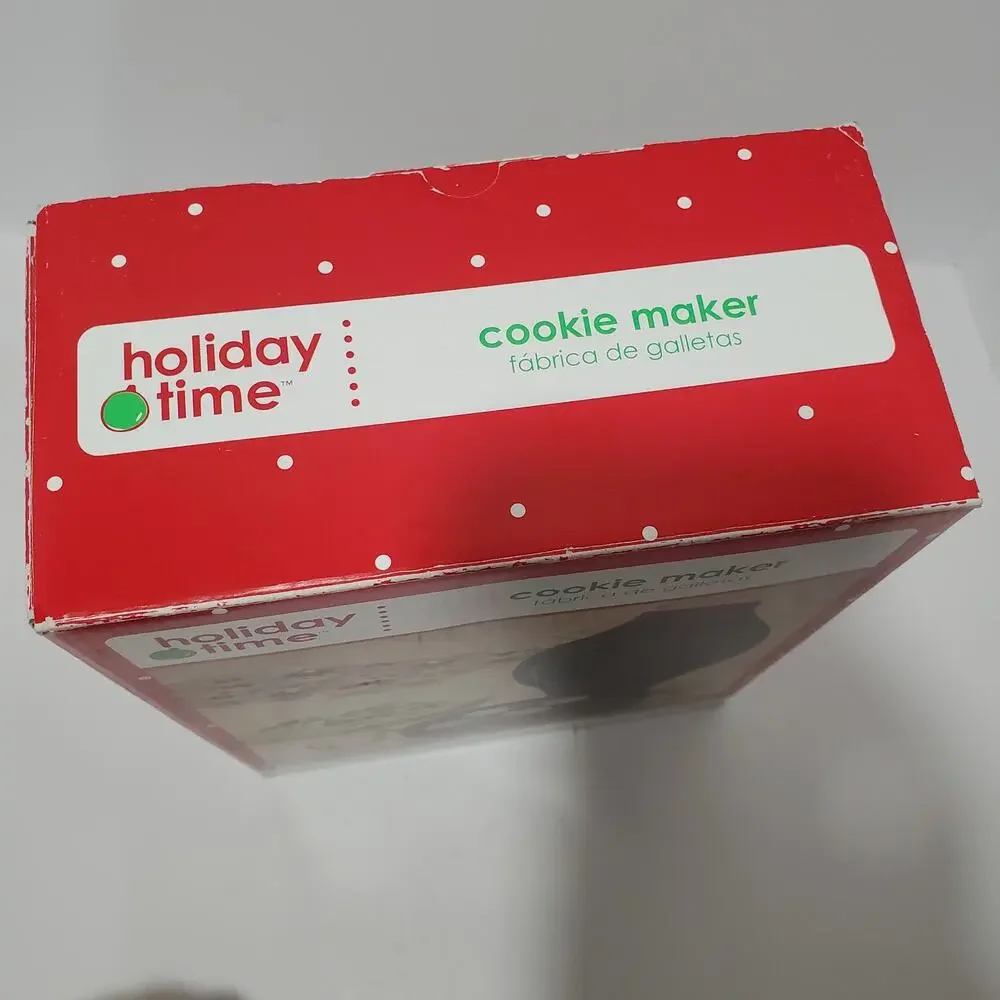 Holiday Time Cookie Maker Electric Red & Black Open Box NEW